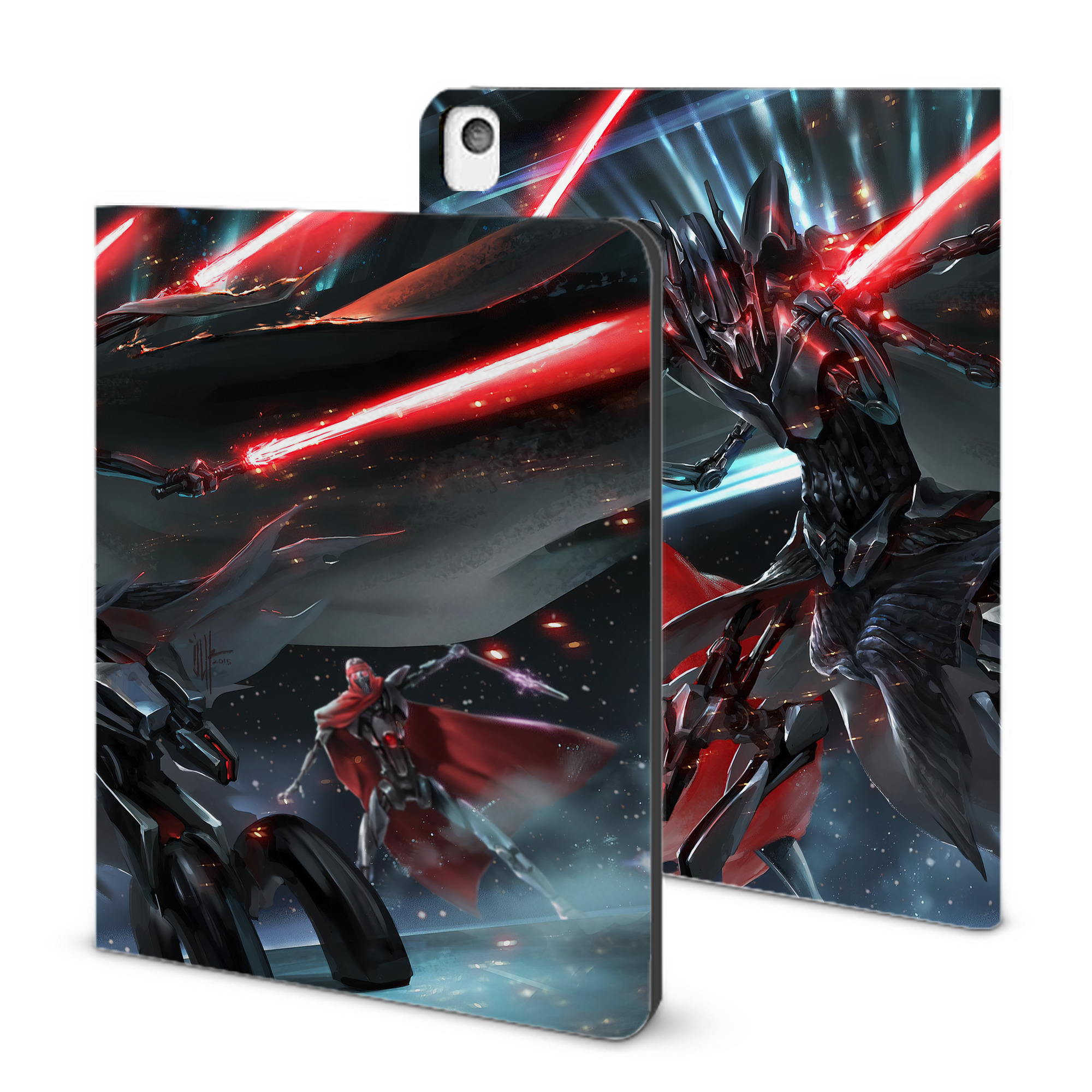 （画像用） スター・ウォーズ Star Wars IPadケース ペンホルダー付き ブックスタイルデザイン
